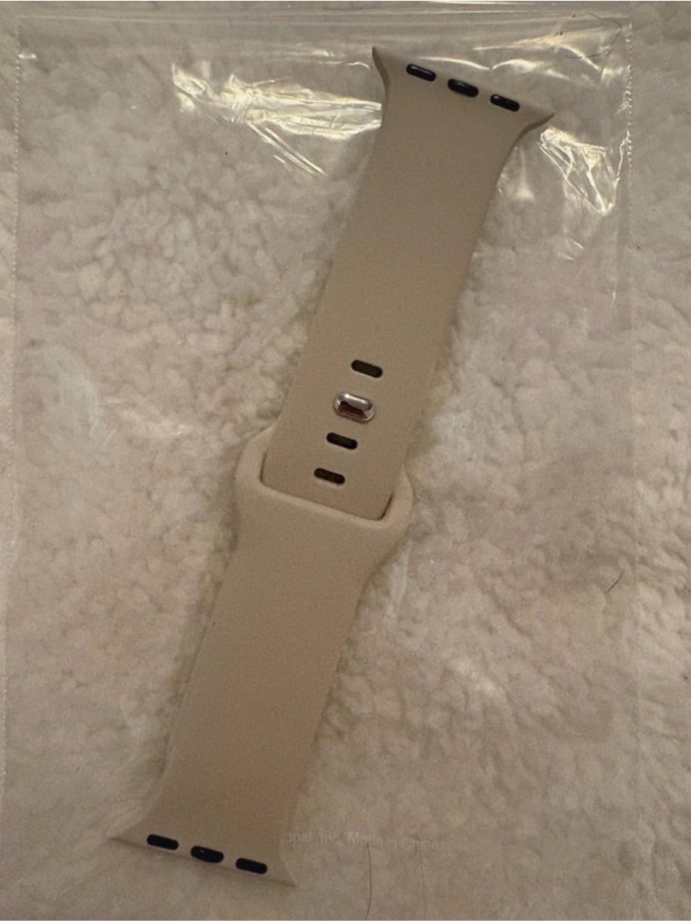 Light Grey Silicone Apple Watch Band